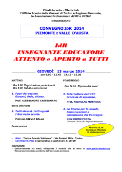 IdR INSEGNANTE EDUCATORE ATTENTO e APERTO a TUTTI