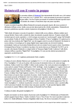 Heimtextil con il vento in poppa