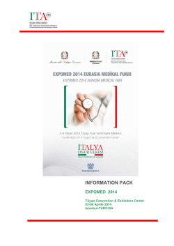 INFORMATION PACK EXPOMED 2014