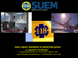Case report su - ipotermia.org