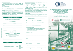 Programma e scheda di adesione al convegno