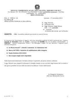 C.I.ass. sind n. 49 cisl_21 11 14 - Istituto Comprensivo di Lanusei