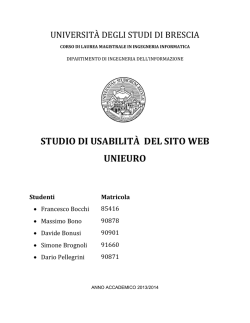 Dopo - Ingegneria - Universit&agrave; degli Studi di Brescia