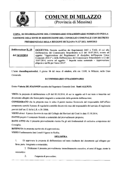 COMUNE DI MILAZZO