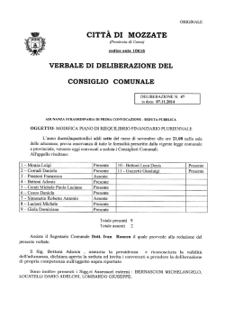CITTА DI MOZZATE - Comune di Mozzate