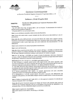 Deliberazione n. 39