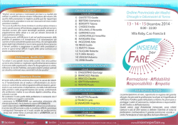 Insieme per Fare - anaao assomed piemonte