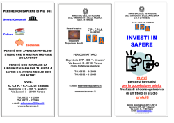 INVESTI IN SAPERE - Provincia di Varese