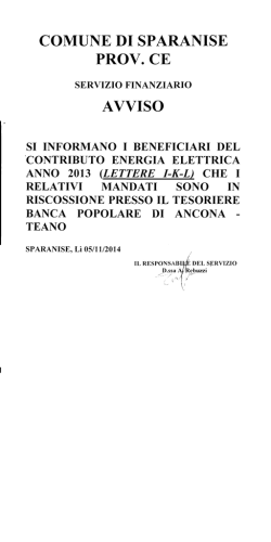 Documento - Comune di Sparanise