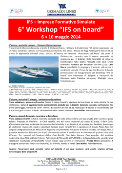 6° Workshop “IFS on board”