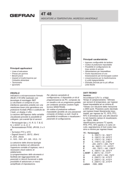 INDICATORE di TEMPERATURA, INGRESSO