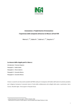 Innovazione e Trasferimento di innovazione_INEA