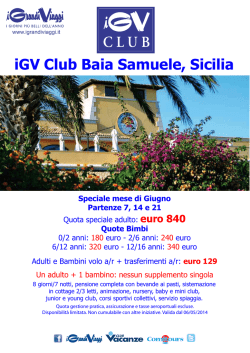 iGV Club Baia Samuele, Sicilia