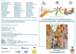 Il Counseling in ginecologia: contraccezione, HPV e