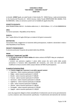 Infasil - Concorso Calcio