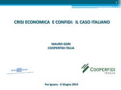 i confidi al tempo della crisi