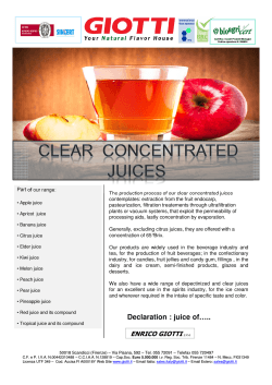 (Microsoft PowerPoint - Concentrated clear juices [modalit