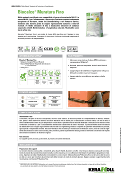 Biocalce® muratura Fino - the Kerakoll products area