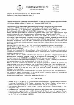 dt 448 17 12 14 impegno spesa informazione e approfondimento