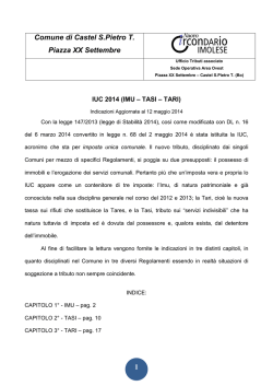 informa IUC 2014 - Comune di Castel San Pietro Terme