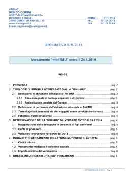informativa 2 - mini IMU