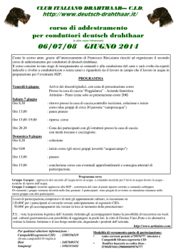 06/07/08 GIUGNO 2014 - Club Italiano Drahthaar