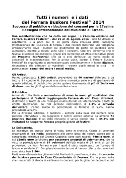 Comunicato Stampa_FBF2014 – Bilancio_27esima_edizione