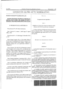 attuazione della direttiva 2011-83