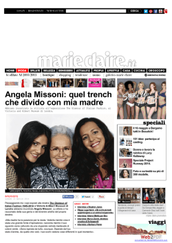 Intervista ad Angela Missoni - MarieClaire