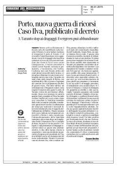 Porto, nuova guerra di ricorsi Caso llva