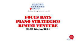 FOCUS DAYS PIANO STRATEGICO RIMINI VENTURE 24