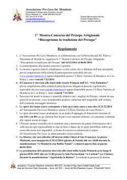 regolamento concorso presepi