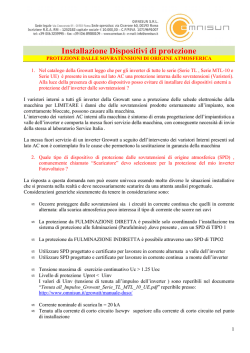 Installazione Dispositivi di protezione
