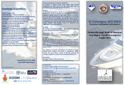 Brochure SEA MED 2014 - Università degli Studi di Messina