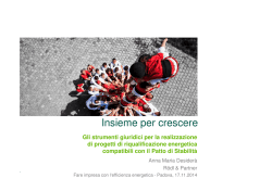 Insieme per crescere - Cantiere Efficienza