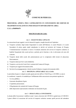 DISCIPLINARE DI GARA