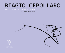 Biagio Cepollaro, poesia