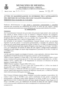 Avviso - Messina - Comune di Messina