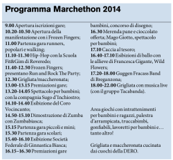 Programma Marchethon 2014