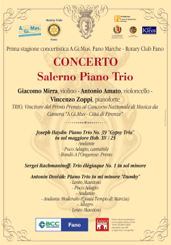 Joseph Haydn: Piano Trio No. 39 "Gypsy Trio" in sol maggiore Hob