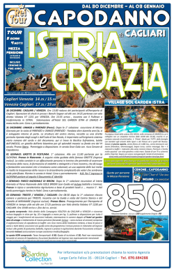 Istria e Croazia Capodanno 2015