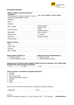 Iscrizione edifici in legno