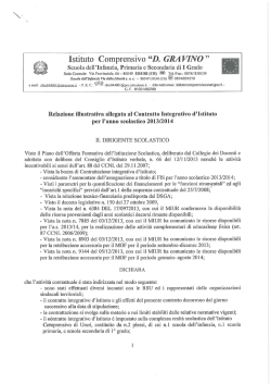 Istituto Comprensivo &ldquo;D. GRA VINO &rdquo;