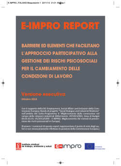 EIMPRO_FINAL REPORT ITA_RISCHIPSICOSOCIALI