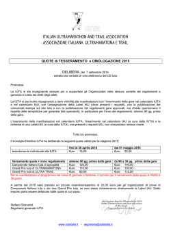 italian ultramarathon and trail association associazione