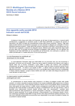 OECD Multilingual Summaries Society at a Glance 2014 Uno