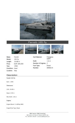 Ferretti 165 fly