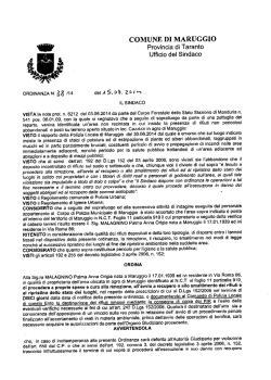 COMUNE DI MAÌRUG-GIO Provincia di Taranto
