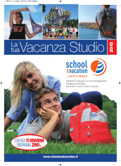 Scarica catalogo - School and Vacation