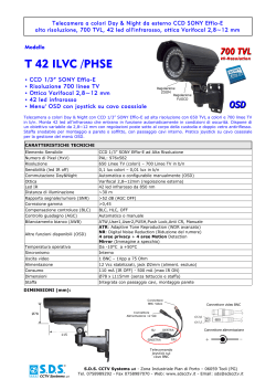 T 42 ILVC /PHSE zoom/fuoco con brugola